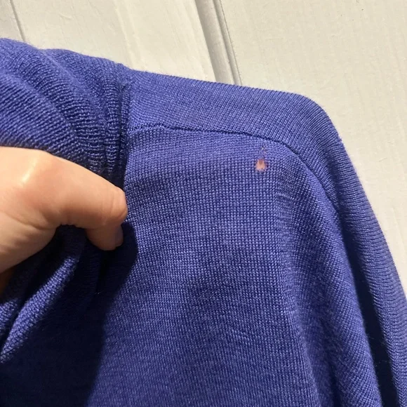 Eileen Fisher Women’s Deep purple Blue Turtleneck Sweater - Picture 5 of 8